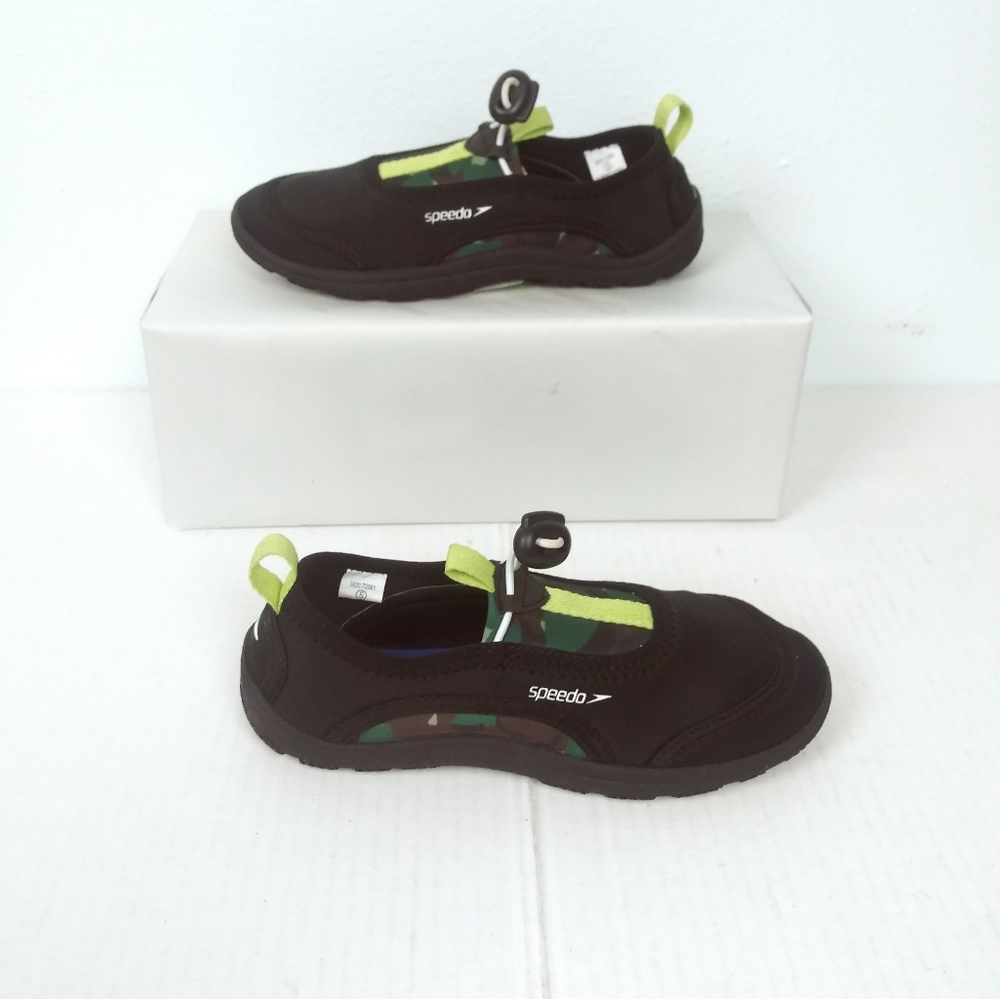 Speedo S Junior -S/13-1 Surfwaker Black/camo Size 1 Little Boy Water Shoe's
